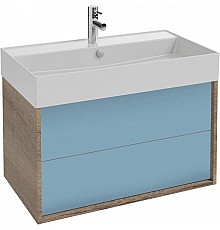 Тумба дуб табак/аквамарин матовый 79,9 см Jacob Delafon Vivienne EB1507-E52-M43