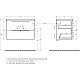 Заказать Тумба Bianco Lucido 76,2 см BelBagno Marino MARINO-CER-800-2C-SO-BL-P в магазине сантехники Santeh-Crystal.ru