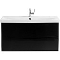 Тумба Nero Lucido 76,2 см BelBagno Marino MARINO-CER-800-2C-SO-NL-P