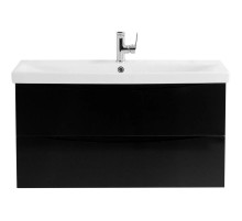 Тумба Nero Lucido 86,8 см BelBagno Marino MARINO-CER-900-2C-SO-NL-P