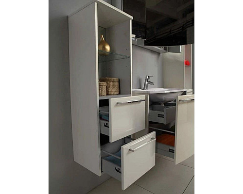 Приобрести Тумба белый жемчуг 80 см Акватон Севилья 1A126301SEG30 в магазине сантехники Santeh-Crystal.ru