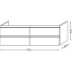 Купить Тумба белый 140 см Jacob Delafon Vox EB2020-RA-N18 в магазине сантехники Santeh-Crystal.ru