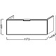 Купить Тумба белый глянец 117,3 см Jacob Delafon Reve EB1133-G1C в магазине сантехники Santeh-Crystal.ru