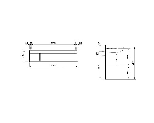 Santeh-Crystal.ru: Тумба орех 135 см 2 ящика Laufen Alessi One 4.2436.0.097.630.1 Купить Тумба орех 135 см 2 ящика Laufen Alessi One 4.2436.0.097.630.1 в магазине сантехники Santeh-Crystal.ru