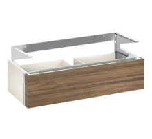 Тумба белый/грецкий орех 125 см 2 выдвижных ящика KEUCO Edition 300 30374386800