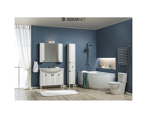 Приобрести Тумба белый/патина серебро 102,5 см Aquanet Честер 00182630 в магазине сантехники Santeh-Crystal.ru