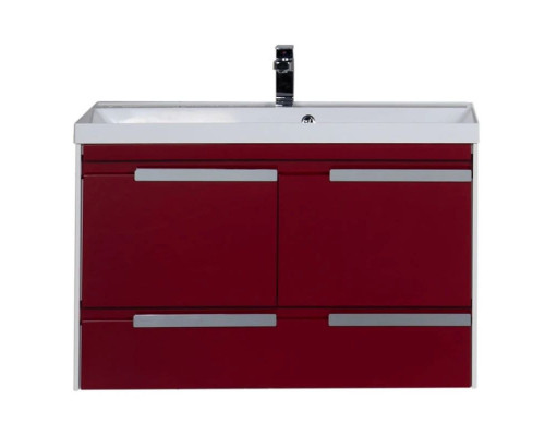 Заказать Тумба белый/бордо 99 см Aquanet Тиволи 00180058 в магазине сантехники Santeh-Crystal.ru