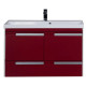 Заказать Тумба белый/бордо 99 см Aquanet Тиволи 00180058 в магазине сантехники Santeh-Crystal.ru