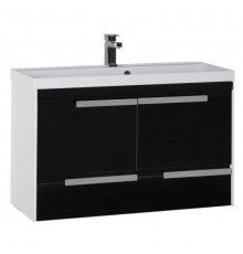 Тумба белый/черный 99 см Aquanet Тиволи 00180067