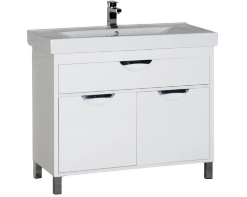 Купить Тумба белый 96 см Aquanet Гретта 00179199 в магазине сантехники Santeh-Crystal.ru