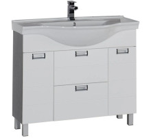 Тумба белый/венге 97,5 см Aquanet Сити 00173235