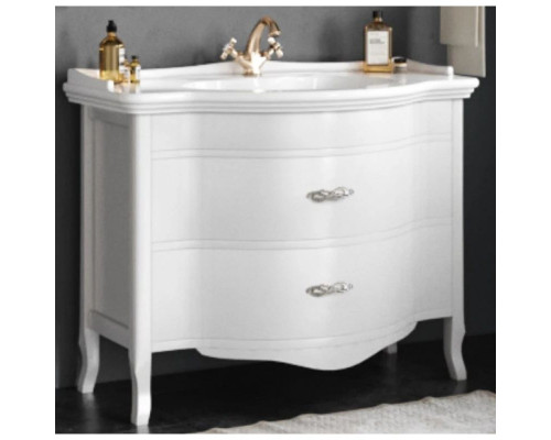 Приобрести Тумба с раковиной белый 110 см Tiffany World Armony Nuova ARM2110B+GIU200110/ALZAbix1 в магазине сантехники Santeh-Crystal.ru