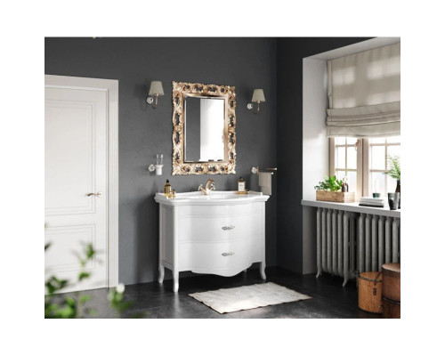 Приобрести Тумба с раковиной белый 110 см Tiffany World Armony Nuova ARM2110B+GIU200110/ALZAbix1 в магазине сантехники Santeh-Crystal.ru