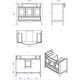 Приобрести Тумба с раковиной белый 105 см Tiffany World Veronica Nuova VER6105B+AR874BIx1KOMPLEKT в магазине сантехники Santeh-Crystal.ru