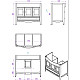 Купить Тумба с раковиной белый 105 см Tiffany World Veronica Nuova VER4105B+AR874BIx1KOMPLEKT в магазине сантехники Santeh-Crystal.ru