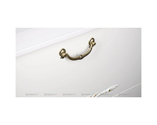 Купить Тумба белый/золото 97,6 см Aquanet Виктория 00183931 в магазине сантехники Santeh-Crystal.ru