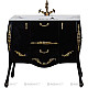 Купить Тумба черный/золото 97,6 см Aquanet Виктория 00183932 в магазине сантехники Santeh-Crystal.ru