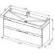 Приобрести Тумба белый 117,7 см Aquanet Виго 00183404 в магазине сантехники Santeh-Crystal.ru