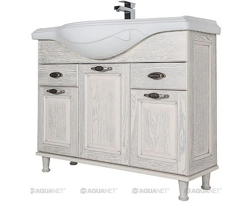 Santeh-Crystal.ru: Тумба жасмин/серебро 104,5 см Aquanet Тесса 00185808 Купить Тумба жасмин/серебро 104,5 см Aquanet Тесса 00185808 в магазине сантехники Santeh-Crystal.ru