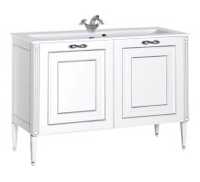 Тумба белый серебряная патина 118 см Aquanet Паола 00181763