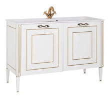 Тумба белый золотая патина 118 см Aquanet Паола 00186114