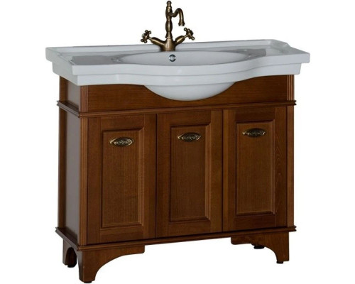 Купить Тумба орех 92 см Aquanet Николь 00180519 в магазине сантехники Santeh-Crystal.ru