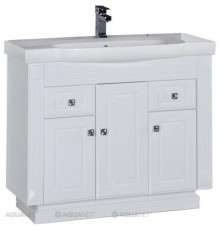 Тумба белый 96 см Aquanet Фредерика 00169967