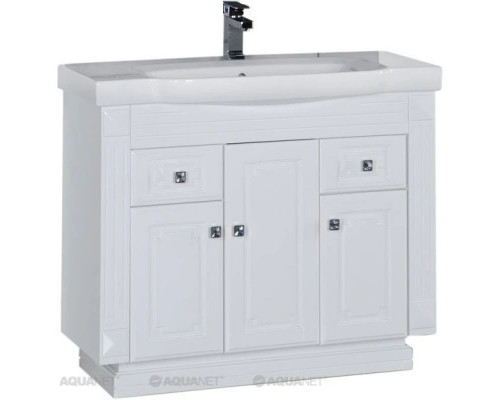 Купить Тумба белый 96 см Aquanet Фредерика 00169967 в магазине сантехники Santeh-Crystal.ru