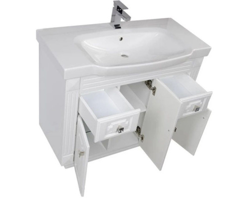 Купить Тумба белый 96 см Aquanet Фредерика 00169967 в магазине сантехники Santeh-Crystal.ru