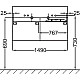 Купить Тумба темно-синий глянец 150 см Jacob Delafon Terrace EB1189-G98 в магазине сантехники Santeh-Crystal.ru