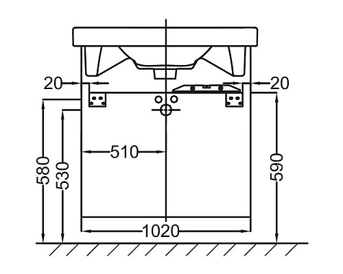 Купить Тумба оливковый матовый 102 см Jacob Delafon Odeon Up EB994-M47 в магазине сантехники Santeh-Crystal.ru