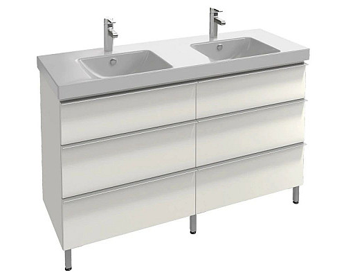 Заказать Тумба белый глянец 136,6 см Jacob Delafon Odeon Up EB996-G1C в магазине сантехники Santeh-Crystal.ru