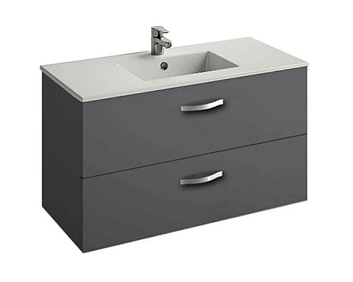 Приобрести Тумба серый антрацит 99,7 см Jacob Delafon Ola EB392RU-N14 в магазине сантехники Santeh-Crystal.ru