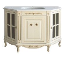 Тумба с раковиной слоновая кость золотая патина 124,5 см Atoll Верона