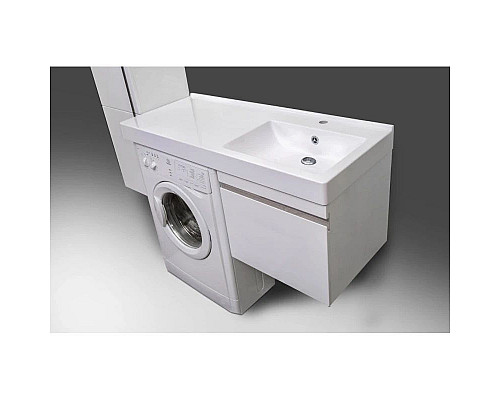 Купить Тумба с раковиной белый глянец 115 см LOTOS 115CC(R)/55 в магазине сантехники Santeh-Crystal.ru