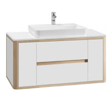 Тумба белый глянец/клен 119 см Belux Альмерия НП 120-02