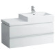 Купить Тумба белый матовый 99 см 2 ящика Laufen Case 4.0128.2.075.463.1 в магазине сантехники Santeh-Crystal.ru