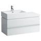 Купить Тумба белый матовый 99 см 2 ящика Laufen Case 4.0128.2.075.463.1 в магазине сантехники Santeh-Crystal.ru