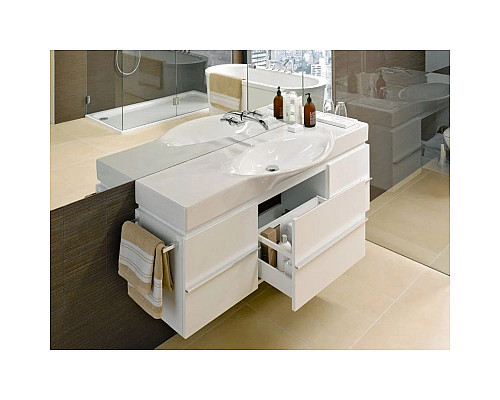 Приобрести Тумба белый матовый 149,3 см 1 ящик, 2 дверцы Laufen Case 4.0135.1.075.463.1 в магазине сантехники Santeh-Crystal.ru