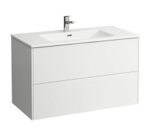 Тумба с раковиной белый глянец 100 см Laufen Base 8.6496.2.261.104.1