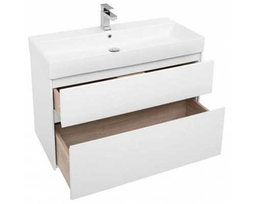 Заказать Тумба белый глянец 97,2 см Aquanet Бруклин 00203961 в магазине сантехники Santeh-Crystal.ru