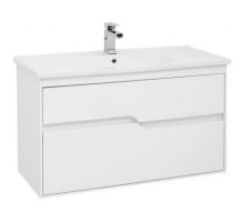 Тумба белый глянец 97 см Aquanet Модена 00198489