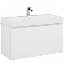 Тумба белый глянец 97,2 см Aquanet Йорк 00202091