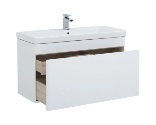 Купить Тумба белый глянец 103,7 см Aquanet София 00199870 в магазине сантехники Santeh-Crystal.ru