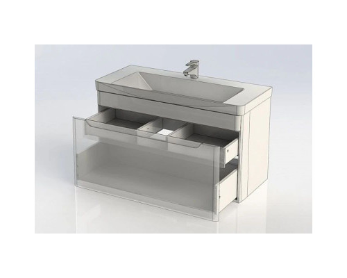 Купить Тумба белый глянец 103,7 см Aquanet София 00199870 в магазине сантехники Santeh-Crystal.ru