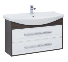 Тумба белый глянец/дуб кантербери 100,5 см Aquanet Остин 00201731