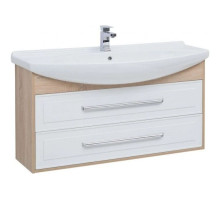 Тумба белый глянец/дуб сонома 116 см Aquanet Остин 00201734