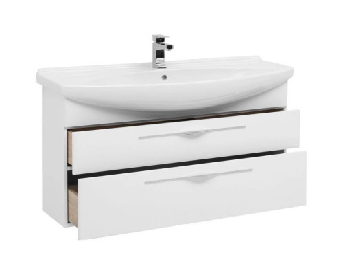 Заказать Тумба белый глянец 116 см Aquanet Ирвин 00203975 в магазине сантехники Santeh-Crystal.ru