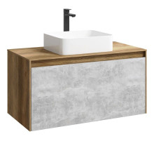Тумба дуб балтийский/ бетон светлый 100 см Aqwella 5 Stars Mobi MOB0110DB/ MOB0710BS/ T