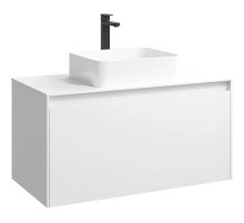 Тумба белый глянец 100 см Aqwella 5 Stars Mobi MOB0110W/ MOB0710W/ T